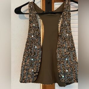 Zara beaded vest size M
